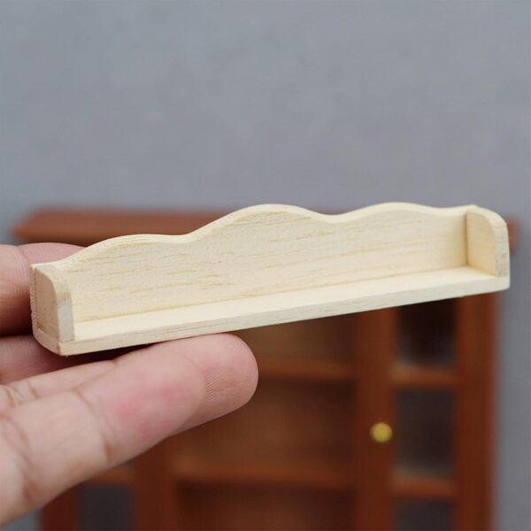 Mensola Miniatura in Legno per Case delle Bambole 1:12 - Scaffale Decorativo Realistico