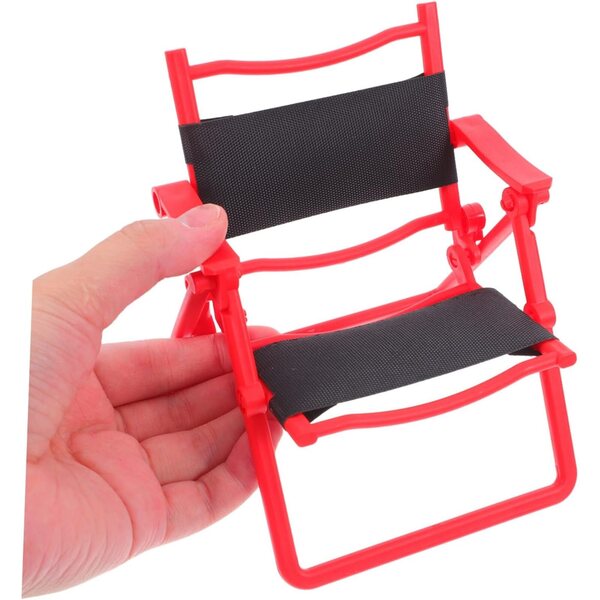 VICASKY Set 4 Sedie Pieghevoli Miniatura Rosse per Casa delle Bambole e Gioco