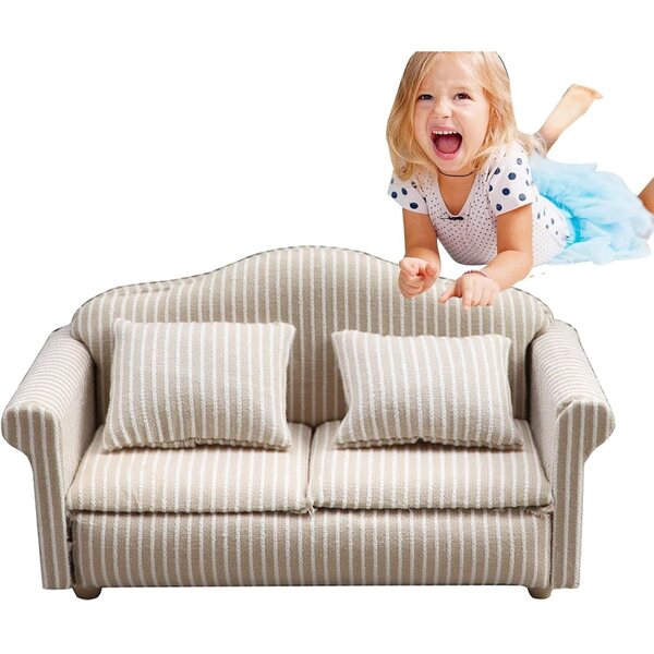 Sicheres und realistisches Miniatursofa aus Holz für Spielzeug – LearnLyrics