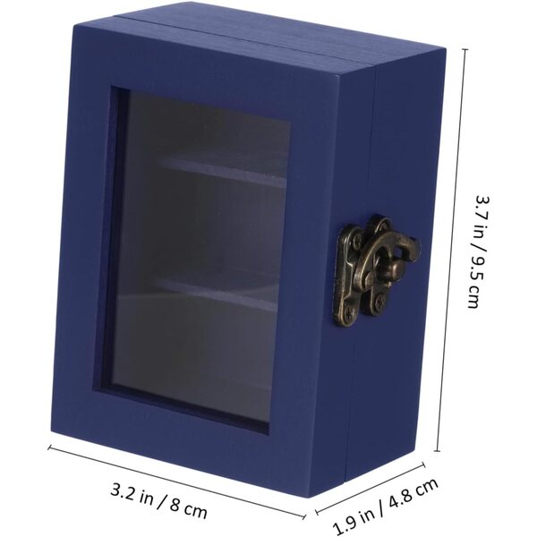 PRETYZOOM Mini Libreria in Legno con Porta Funzionale per Casa delle Bambole
