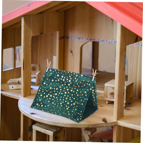 VICASKY Miniatura in Legno e Poliestere per Casa delle Bambole 20x15x12 cm Verde