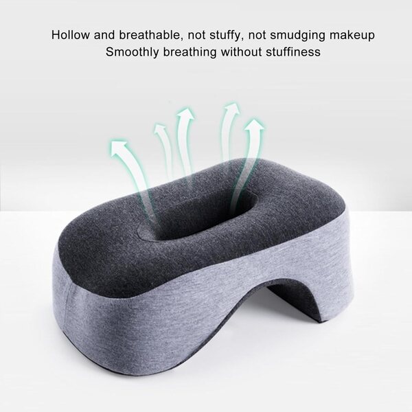 Ergonomisches Nickerchenkissen aus Memory-Schaum von Syrisora – hohles Design und zarter Stoff