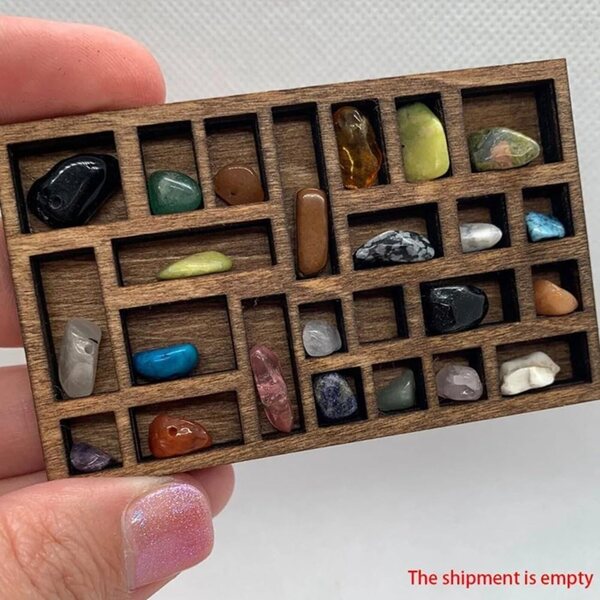 1:12 Miniatur-Holzregal für Puppenhaus – Asyduey Mini-Organizer