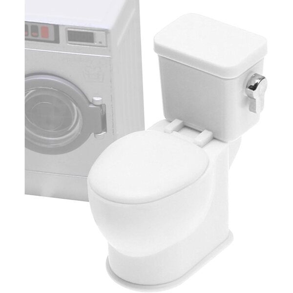 Puppenhaus-Miniatur-Toilette mit Sound und realistischer Spülung