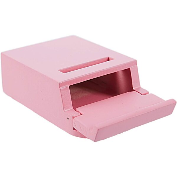 Miniatura Rosa 1/12 per Case delle Bambole con Cassetta delle Lettere in Legno