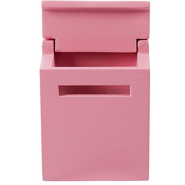 Miniatura Rosa 1/12 per Case delle Bambole con Cassetta delle Lettere in Legno
