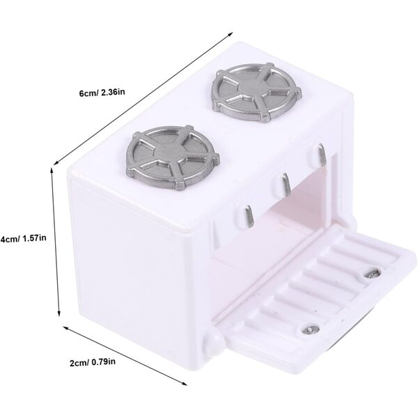 VICASKY Set Miniatura Cucina Casa delle Bambole con Tavolo, Sedie e Utensili