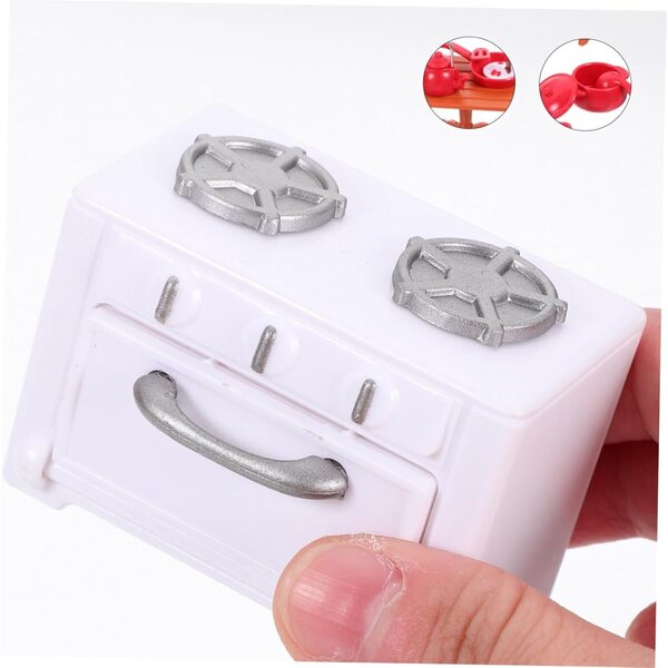 VICASKY Set Miniatura Cucina Casa delle Bambole con Tavolo, Sedie e Utensili