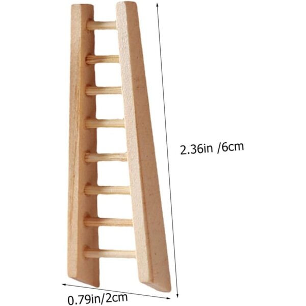 VICASKY Mini dekorative Holzleiter, 3-teiliges Set für Puppenhaus