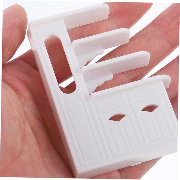 VICASKY Mini Armadio in Legno Bianco per Casa delle Bambole 1:25, Kit Miniatura