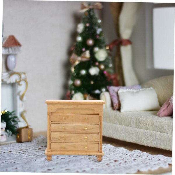 VICASKY Mini Armadio in Legno 1:12 per Case di Bambole e Miniature Decorativo