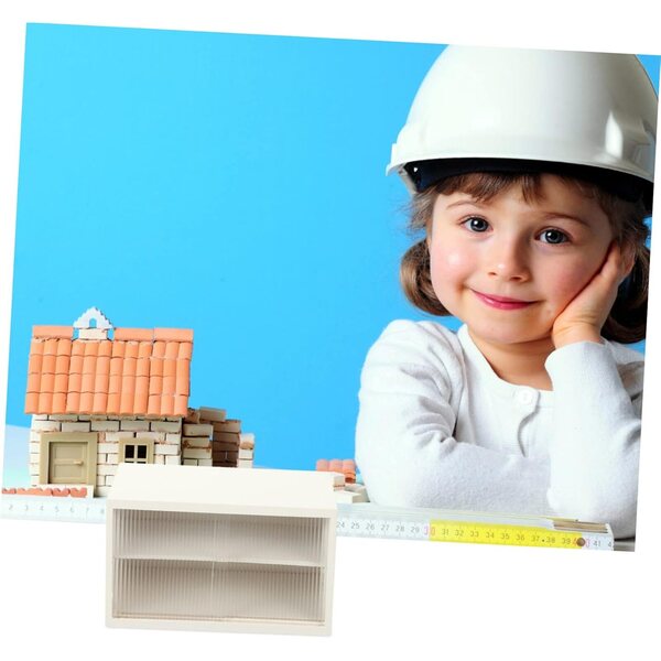 VICASKY Mini vetrina bianca in miniatura scala 1:12 per decorazioni casa