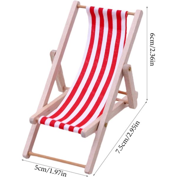 Mini sedia da spiaggia pieghevole in tessuto, decorazione portatile per casa e giardino