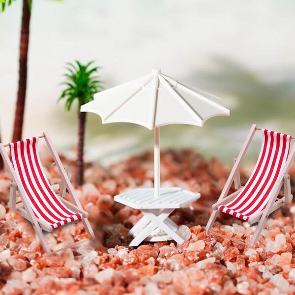 Mini sedia da spiaggia pieghevole in tessuto, decorazione portatile per casa e giardino