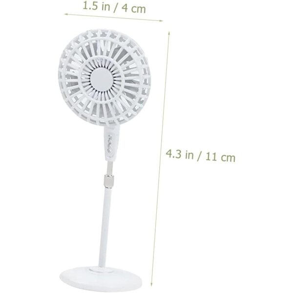 VICASKY Mini Ventilatore in Miniatura per Casa delle Bambole, Modello Decorativo Realistico