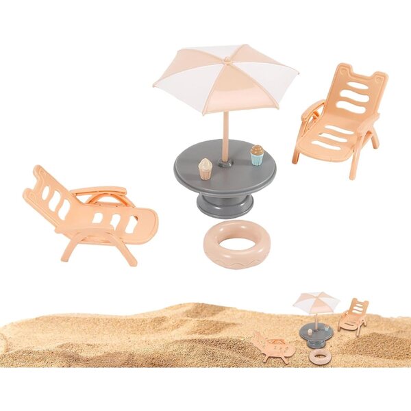 Decorazioni miniatura casa delle bambole da spiaggia resistenti e dettagliate