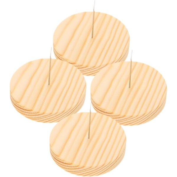 EXCEART 4 set supporti per bambole in feltro con base in legno robusta e metallo