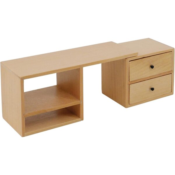 VICASKY Handgefertigter Mini-Kleiderschrank aus Holz für Mini-Häuser und schicke Dekorationen