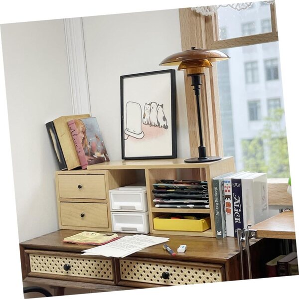 VICASKY Mini Armadio in Legno artigianale per Mini Case e Decorazioni Chic