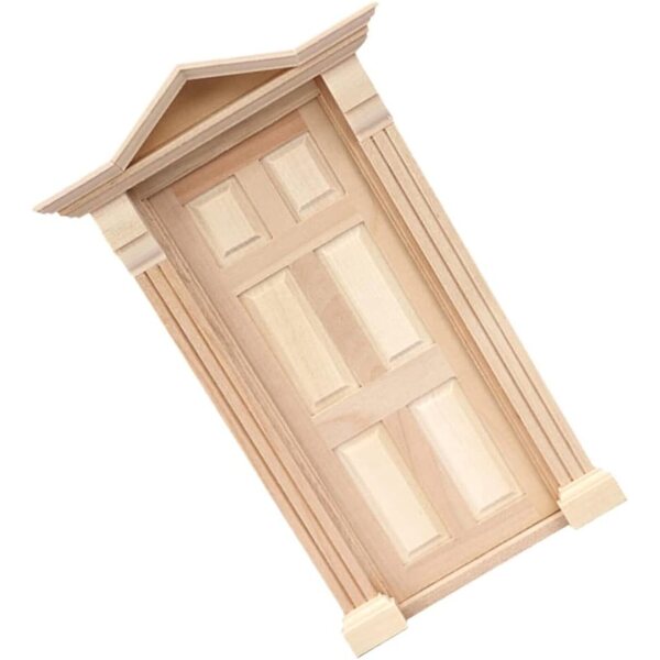 Mini Porta in Legno Naturale VICASKY per Decorazioni Casa e Modelli Miniatura