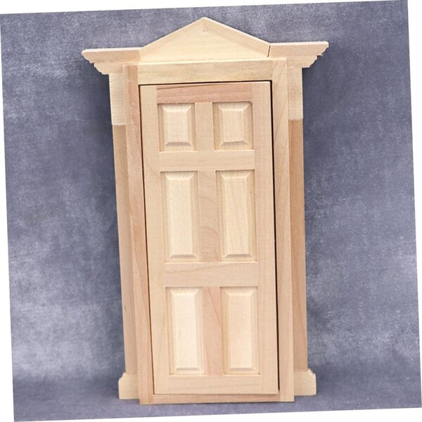 Mini Porta in Legno Naturale VICASKY per Decorazioni Casa e Modelli Miniatura