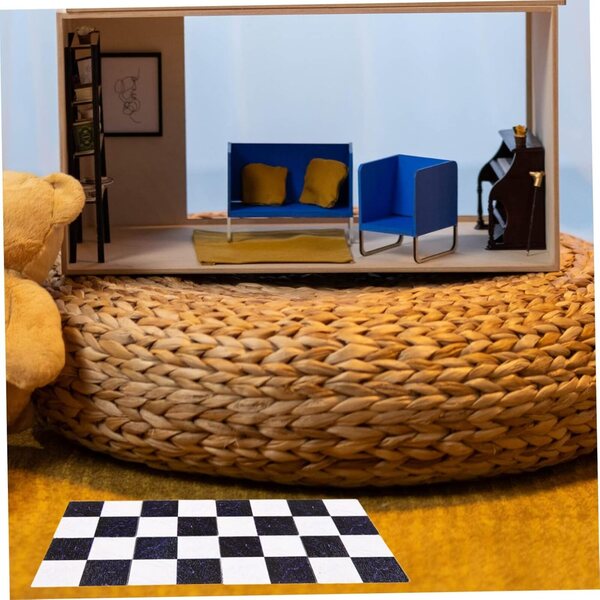 VICASKY 9 pezzi mini assi in legno per pavimento casa delle bambole multicolore