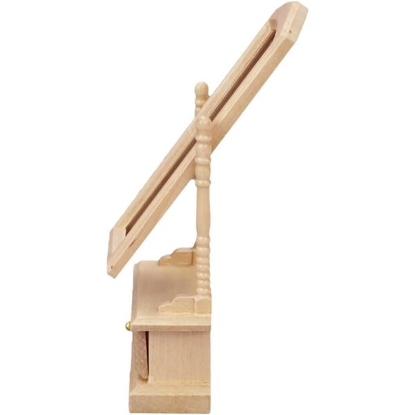 VICASKY Mini-Schminkspiegel aus Holz für das Puppenhaus, realistisches dekoratives Accessoire