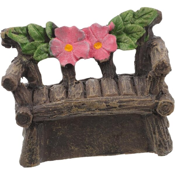 YARNOW Set 4 Ornamenti Solari Miniature Sedia da Giardino in Resina Sintetica