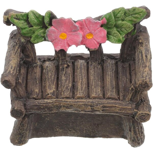 YARNOW Set 4 Ornamenti Solari Miniature Sedia da Giardino in Resina Sintetica