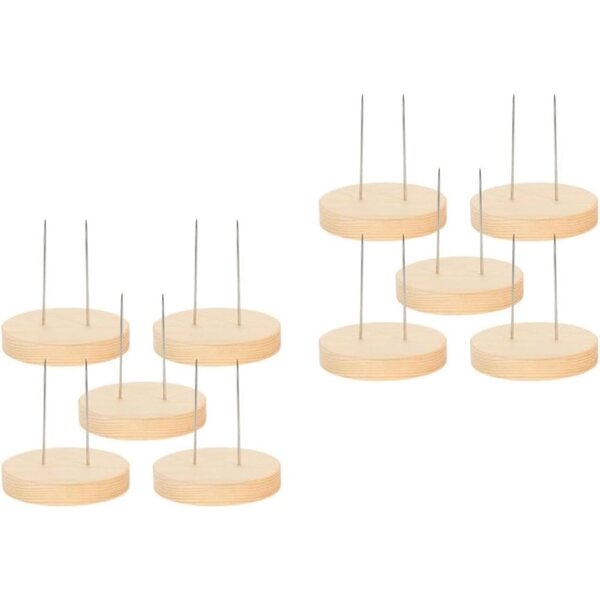 Holzständer für NUOBESTY Filzpuppen 20 Stück – Weihnachts-Display-Basis