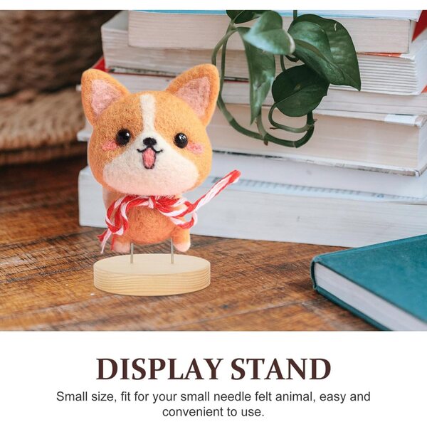 Holzständer für NUOBESTY Filzpuppen 20 Stück – Weihnachts-Display-Basis