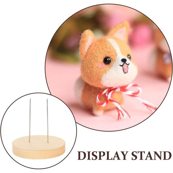 Holzständer für NUOBESTY Filzpuppen 20 Stück – Weihnachts-Display-Basis