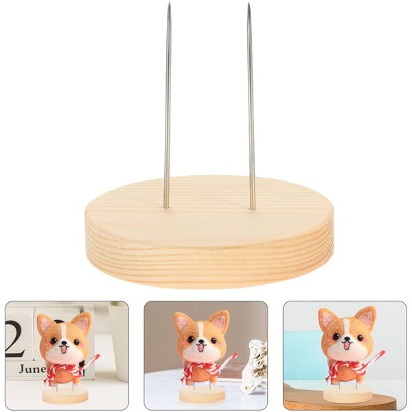 Holzständer für NUOBESTY Filzpuppen 20 Stück – Weihnachts-Display-Basis