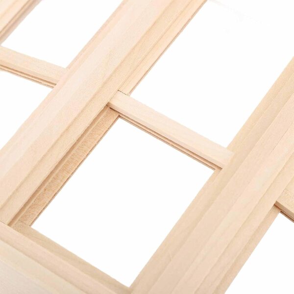 Gonetre Finestra in Legno di Betulla per Casa delle Bambole 1:12, Elegante e Realistica