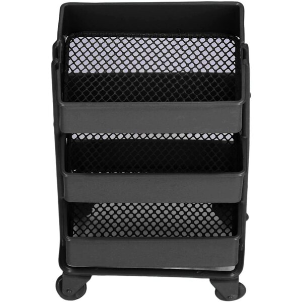 Gonetre Carrello Mobile in Metallo per Casa delle Bambole a 3 Livelli con Ruote