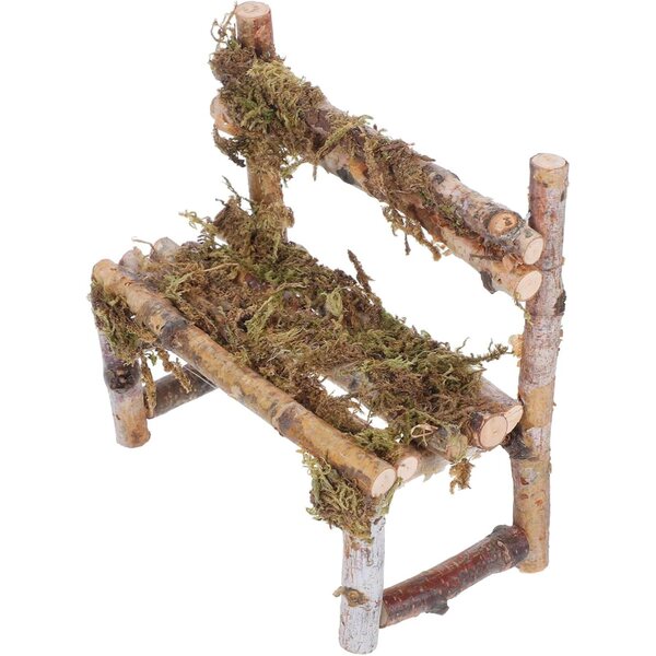 VICASKY Holzstuhl Miniatur für Puppenhaus, realistische und handgefertigte Dekoration