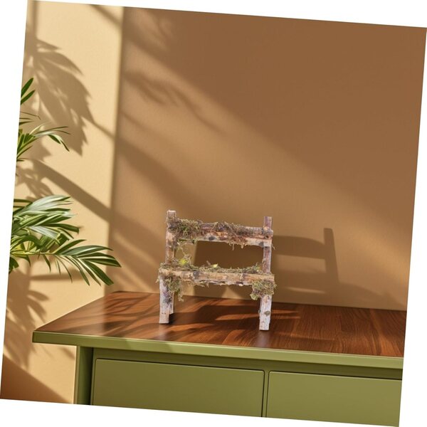 VICASKY sedia in legno miniatura per casa delle bambole, decorazione realistica e artigianale