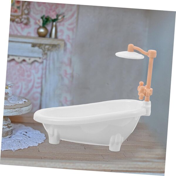 VICASKY Set Mobili Mini Bagno Casa delle Bambole Realistico e Dettagliato 8x7x6 cm