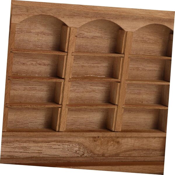 VICASKY Mini Libreria Case delle Bambole 15x12x3,5 cm Realistica in Legno