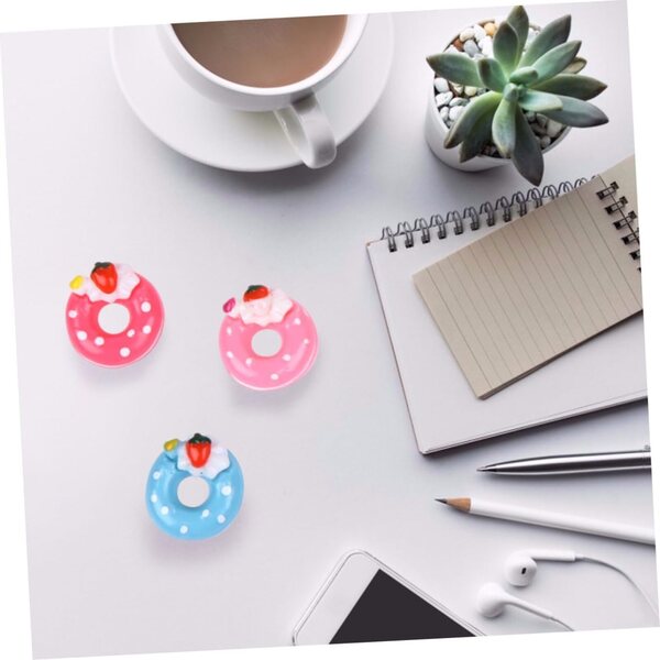 Toyvian Set 20 Accessori Decorativi in Resina a Forma di Ciambella per Progetti Fai da Te