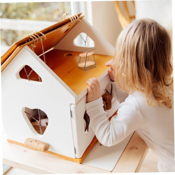 VICASKY Mini Scaffale Nero a 12 Ripiani per Miniature e Decorazioni Casa