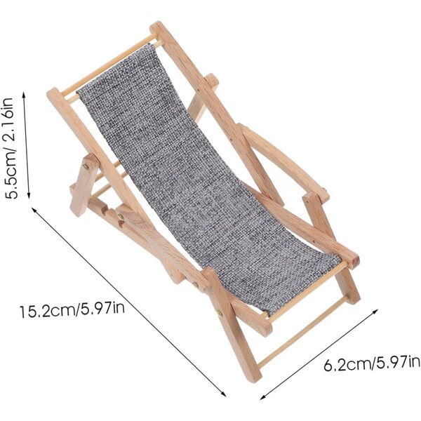 VICASKY Set 4 Sedie da Spiaggia Miniature per Decorazione Casa Bambole