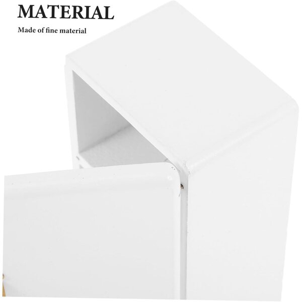 VICASKY Mini Frigorifero Bianco per Casa delle Bambole e Decorazioni Miniature