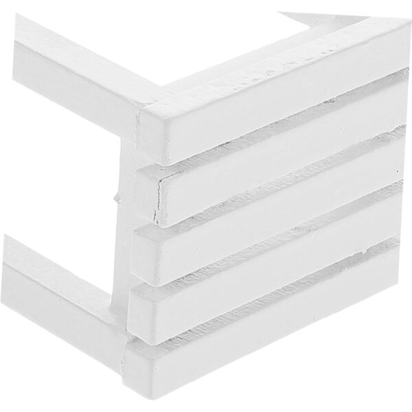 VICASKY Mini sgabello in legno bianco scala 1:12 per casa delle bambole e giardino