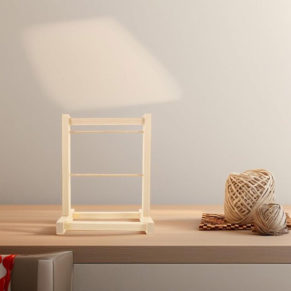 VICASKY Appendiabiti in Legno per Bambole - Mini Organizzatore Vestiti Casa delle Bambole