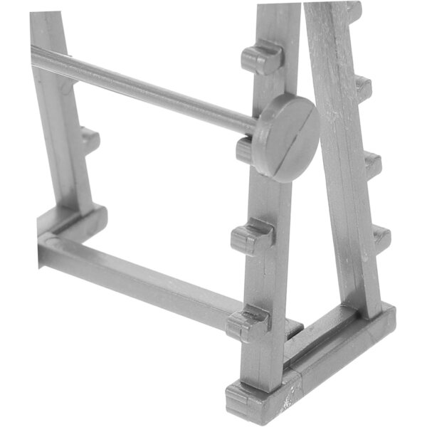 VICASKY Mini-Langhantel 1:20 für Puppenhaus – dekoratives Fitness-Zubehör
