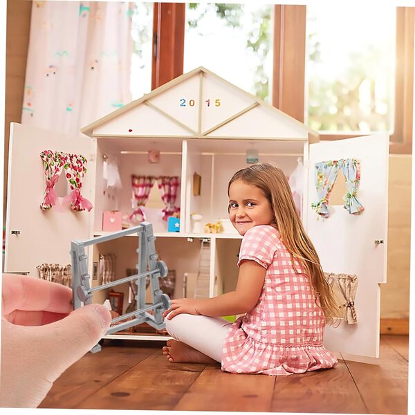VICASKY Mini-Langhantel 1:20 für Puppenhaus – dekoratives Fitness-Zubehör