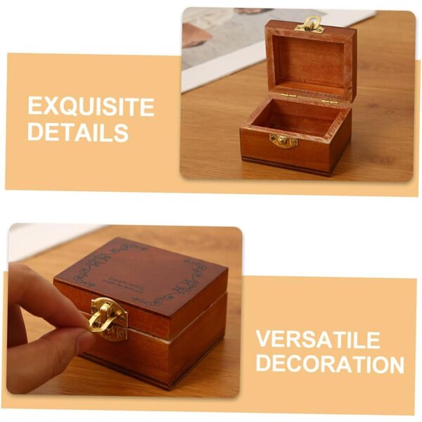 VICASKY Casetta in legno miniatura 1:12 accessori camera da letto per casa delle bambole