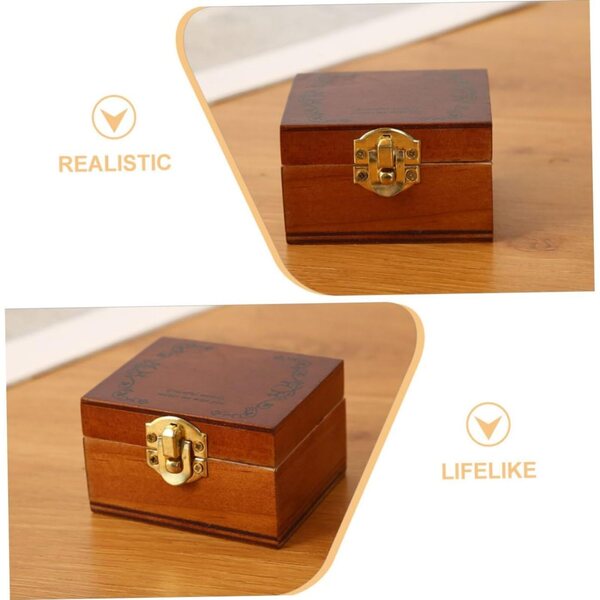 VICASKY Casetta in legno miniatura 1:12 accessori camera da letto per casa delle bambole