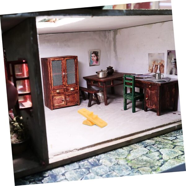 VICASKY 10 pezzi mini altalena in resina per casa delle bambole, colori assortiti